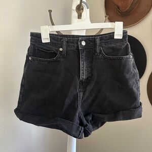 Wild Fable Black Denim Mom Shorts